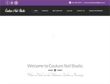 Tablet Screenshot of couturenailstudio.com